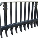 PVP PARTS 9' ROOT RAKE (WITH MOUNTING BRACKETS & PINS)