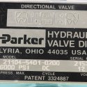 PARKER DIRECTIONAL VALVE 6000 PSI CYCLE DC VOLTS 12