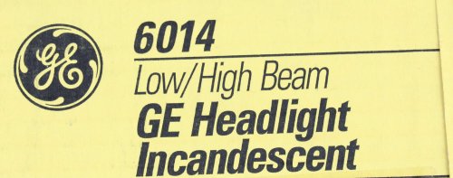 GENERAL ELECTRIC LIGHTING LOW/HIGH SEALED BEAM INCANDESCENT HEADLIGHT 12V