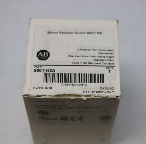 ALLEN-BRADLEY SELECTOR SWITCH: 2-POS 1-NO 1-NC