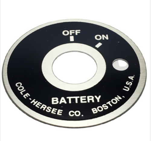 COLE HERSEE BATTERY SWITCH FACE PLATE