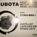 KUBOTA V1902 ENGINE PARTS MANUAL