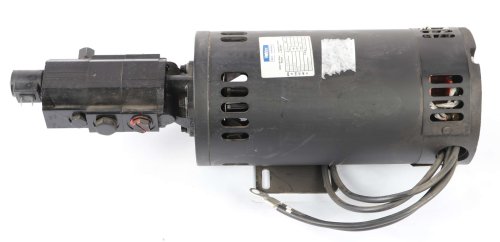 HALDEX-BARNES POWER UNIT: 24VDC MOTOR/HYDRAULIC GEAR PUMP ASSEMBLY