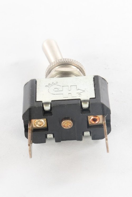 GOVERNMENT - MILITARY STANDARD NUMBERS TOGGLE SWITCH  SPST 20A 28VDC THREADED SCREW TERM.