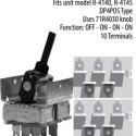 RED DOT 71R SERIES TOGGLE SWITCH - 10 TERMINALS