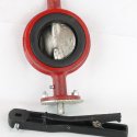 JOHN DEERE 3in RIBLESS WAFER BUTTERFLY VALVE W/HANDLE 200#WOG