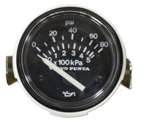 VOLVO PENTA OIL PRESSURE GAUGE 0-80PSI 12V