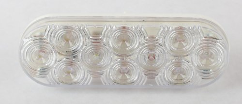 MACK AUXILLARY LAMP - WHITE OVAL 10 LED