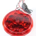 DIALIGHT RED LED LIGHT - 4\" ROUND STOP/TURN/TAIL 12V