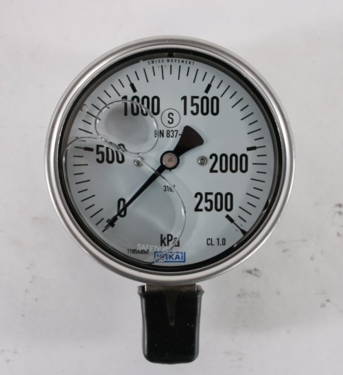 WIKA PRESSURE GAUGE 233.30.100 2500kPa