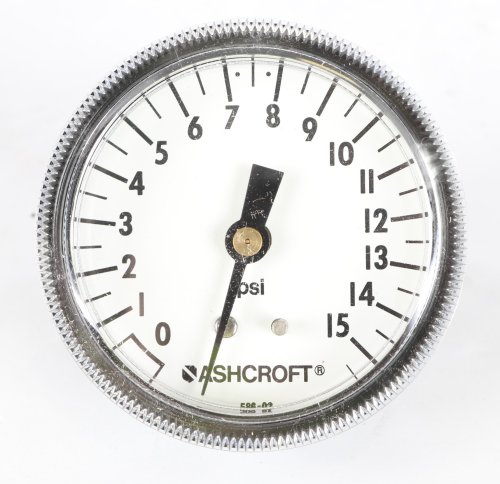 ASHCROFT PRESSURE GAUGE 0-15PSI 2.5inDIA