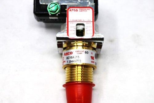 ASCO PRESSURE SWITCH  H SERIES  OP-FR 1/8NPT  INT BRASS