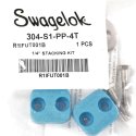 SWAGELOK CLAMP - BOLTED PLASTIC TUBE SUPPORT KIT 1/4in