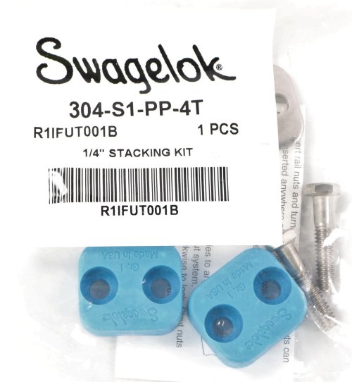 SWAGELOK CLAMP - BOLTED PLASTIC TUBE SUPPORT KIT 1/4in