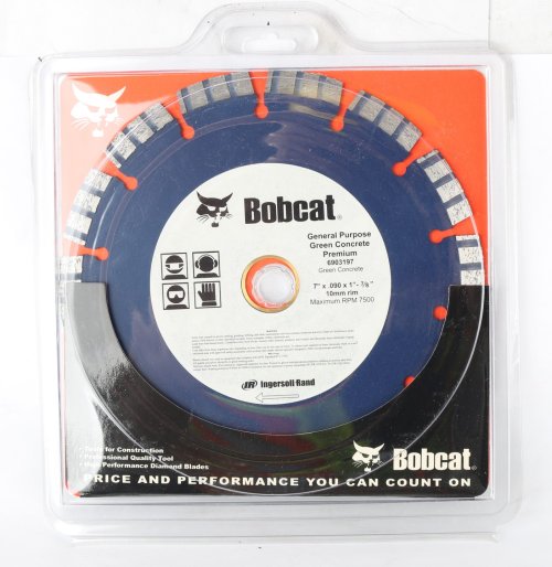 BOBCAT BLADE  7\" TURBO - GREEN CONCRETE