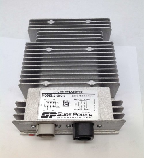 SURE POWER INDUSTRIES POWER CONVERTER 24VDC TO 12VDC 30A