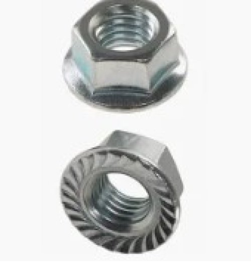 TEREX SERRATED FLANGE NUT #10-24 ZINC