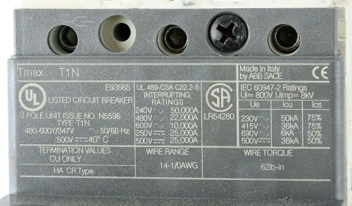 ABB BREAKER 40 AMP T-MAX ABB #T