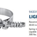 CLAMPCO LIGHT DUTY SPRING LOADED BAND CLAMP 4.5in DIA