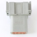 SCHWARZE CONNECTOR 8 PIN RECEPTACLE - GREY A-KEYWAY