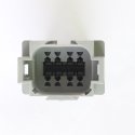 SCHWARZE CONNECTOR 8 PIN RECEPTACLE - GREY A-KEYWAY