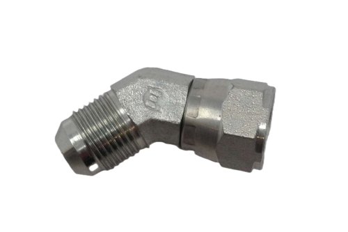 SCHWARZE FITTING: 1/2 JIC 45% SWIVEL NUT ELBOW