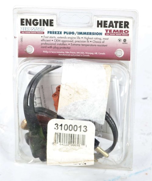 PHILLIPS & TEMRO / ZEROSTART / TRUFLO / WOLVERINE ENGINE BLOCK HEATER