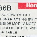 HONEYWELL AUXILLARY SNAP ACTING SWITCH KIT 2-SPDT