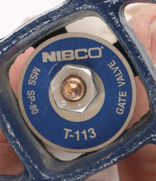 NIBCO BRASS GATE VALVE 1/2in NPT