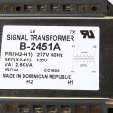 SIGNAL TRANSFORMER TRANSFORMER - 2.5kVA 277V PRIMARY 120V SECONDARY