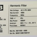 KEB AUTOMATION HARMONIC FILTER 480VAC 400A 400HP