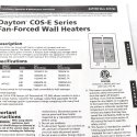 DAYTON WALL HEATER 1500W 240V