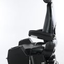 AMERICAN AUGER SEAT: SUSPENSION BLACK VINYL W/ARMS & PODS