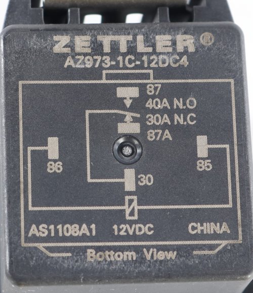 ZETTLER ELECTRONICS RELAY 12VDC