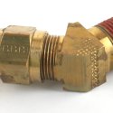 MACK FITTING ELBOW: 45deg 1/2\"MNPT X 5/8 FLARE BRASS