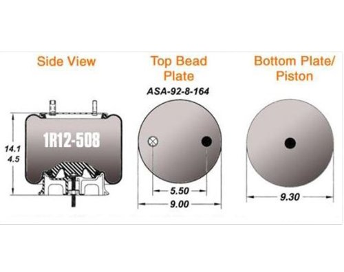 GOODYEAR AIR SPRING - ROLLING LOBE