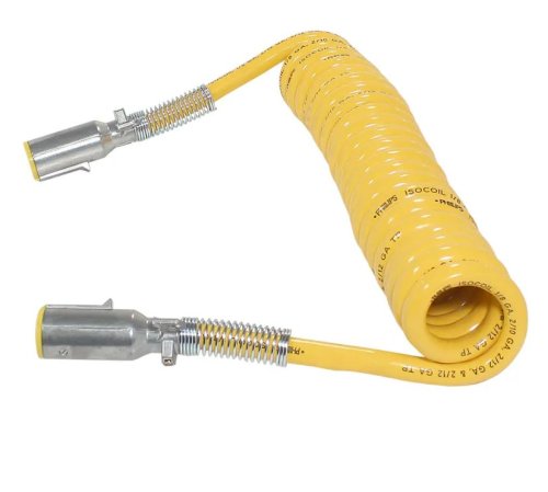 PHILLIPS COILED CABLE ASSEMBLY: 15' W/48\" LEAD 2-POLE YELLOW