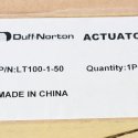 DUFF-NORTON LINEAR ACTUATOR 12VDC 112lbs 50mm STROKE