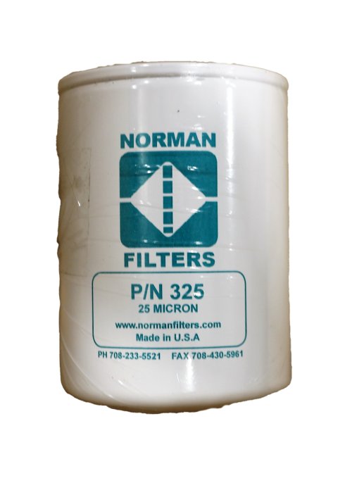 NORMAN FILTER CO. HYDRAULIC FILTER  25 MICRON  SPIN-ON