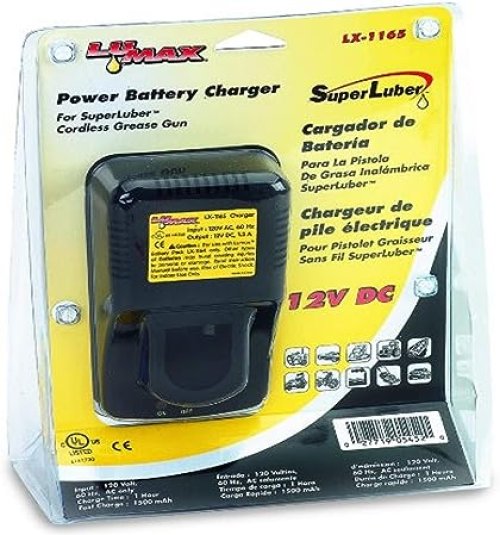 LUMAX BATTERY CHARGER: 120V for CORDLESS GREASE GUN