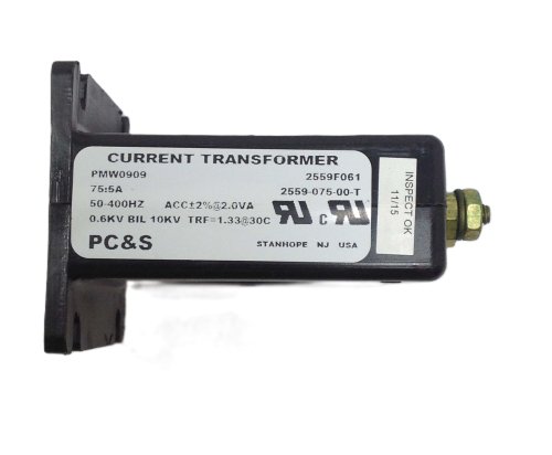 PC&S PANEL COMPONENTS & SYSTEMS CURRENT TRANSFORMER  50-400HZ  5/10 VAC