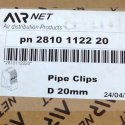 AIRnet PIPE CLIPS D20mm Q=20