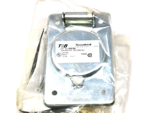 THOMAS & BETTS RECEPTACLE 2POLE 3WIRE 10A 600VAC / 20A 250VAC