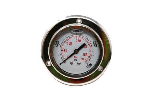 DFC DYNAMIC FLUID COMPONENTS DFC PRESSURE GAUGE  2.5\" FACE  0-4000PSI  1/4\" NPT