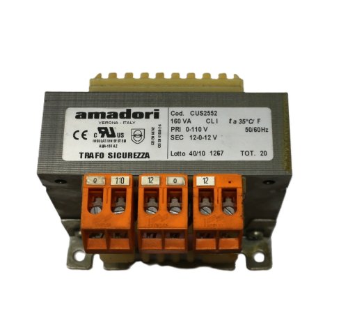 AMADORI TRANSFORMER 160VA 110V PRIM 12V SEC