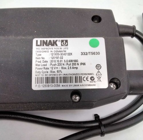 LINAK LINEAR ACTUATOR 12VDC 200N