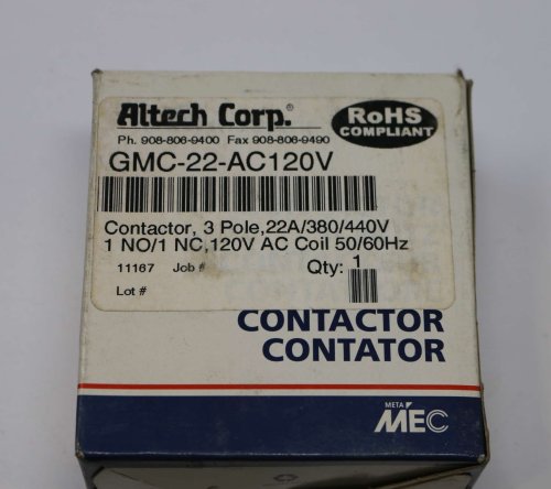 ALTECH CONTACTOR: MOTOR 22A