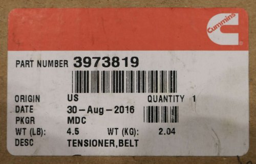 CUMMINS BELT TENSIONER