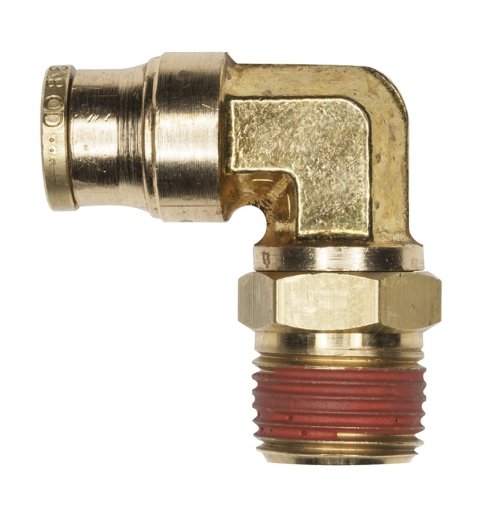 HALDEX BRASS MALE 90DEGREE SWL 3/8T  1/4P