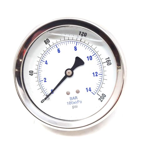 QUINCY COMPRESSOR PRESSURE GAUGE: LIQUID FILLED